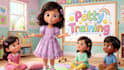3d pixar style ai animation, ai storytelling, kids song, learning videos