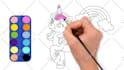 make coloring page video for youtube kids