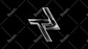 create shiny metallic 3d spinning logo animation