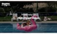 create this funny video ad of dogs chilling at the pool