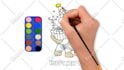 make coloring page video for youtube kids
