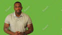record an male spokesperson video with a green screen