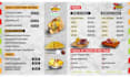 design digital animated or static menu restaurant tv display