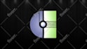 create a 3d rotating logo gif animation spin loop
