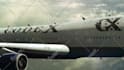 add your logo on flying boeing airplane video