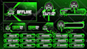 make custom professional animated twitch overlay, twitch stream overlay