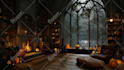 make cozy rain ambient video with natural sound,relaxing rain video