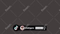create youtube subscribe and social media lower third animation