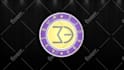 create a 3d rotating logo gif animation spin loop