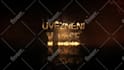 make 25 luxury gold  logo intro animation with sound effects