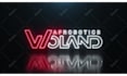 make 3d neon sign light intro text or logo animation
