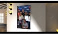 create realistic 3d art gallery slideshow video