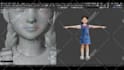create a stylized 3d character model