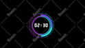 create 4k countdown or count up clocks with a personalized animation video