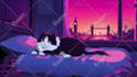 create lofi loop animation and illustration