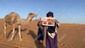 create a happy birthday video from the sahara desert