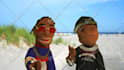 create and record a song on video with 2 puppets
