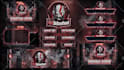 design animated twitch overlay, obs overlay, stream logo, panels, transition