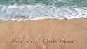 write your message creatively on a beach as  video or photo