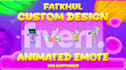 create custom made animated emote for twitch or discord