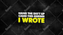 do a lyrics music video