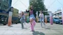 dancing with group using music as you like in 4k
