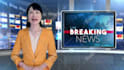 make a breaking news chinese female spokesperson video