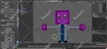 rig 3d character in maya or blender for unreal, unity or animation