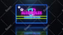 make 3d neon sign light intro text or logo animation