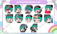 draw twitch emotes, chibi emotes, animated emotes, vtuber for stream