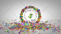 create amazing kids 3d particles logo animation intro