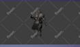 create 3d character modeling, game character, game asset