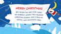 create a merry christmas and happy new year video with your logo on it