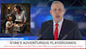 create a book promotion video in a breaking news studio