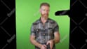 be your energetic bearded 4k green screen video spokesperson