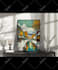 create wall art print on demand mockup video