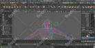 rig 3d character in maya or blender for unreal, unity or animation
