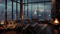 create cozy rain and relaxing video for meditation