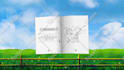 make kids book trailer promotion video with page flip