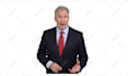 create a white screen spokesperson video