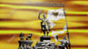 do an animated flag video using your words, images or logo
