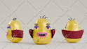 model a cute 3d cartoon character or animal with rigging for animation