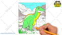make coloring page video for youtube kids