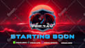 do animated twitch stream overlay, kick, twitch logo, panels, screens, alerts