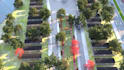 design architectural master plan and landscaping 3d aerial view renders