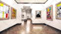 create 3d art gallery museum slideshow video