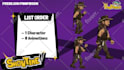 design and animate 2d game asset character sprite sheet for your game