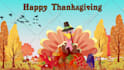 create short thanksgiving logo animation