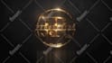 create luxury gold video intro logo animation in 4k