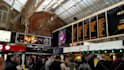 add anything inside a london train station billboard video